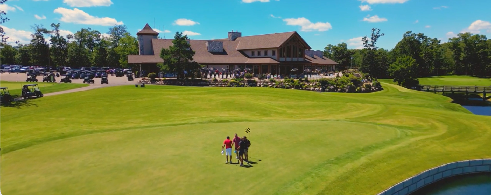 Cragun's Resort golf course during summer